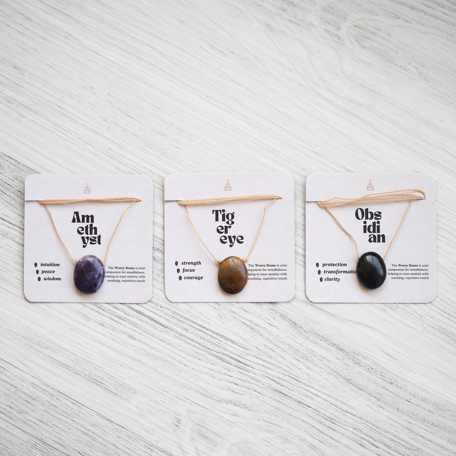 Necklaces Worry Stone Necklace