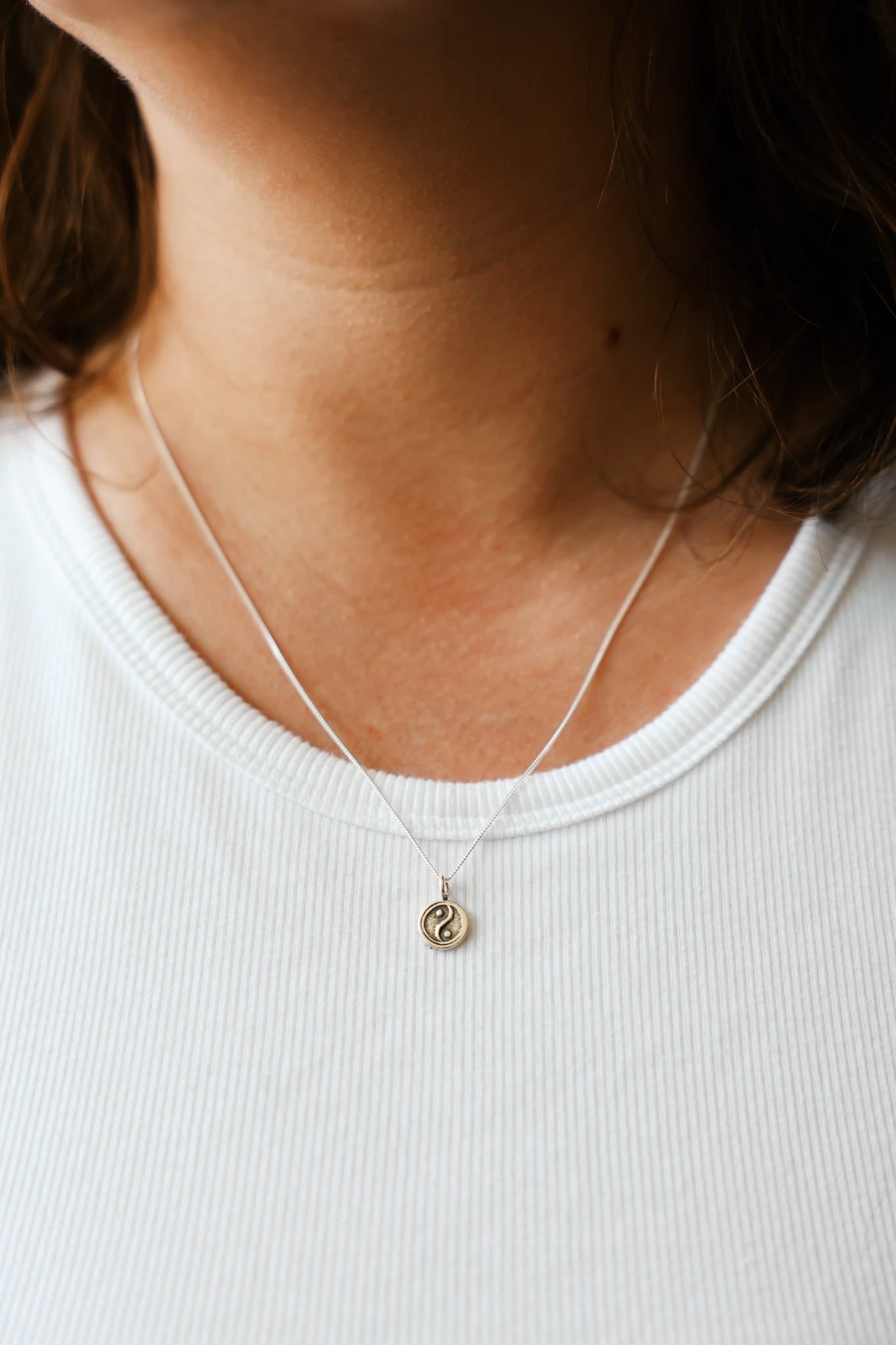 Necklaces Yin-Yang Balance Necklace Everyday Symbol Necklace JN860.yinyang