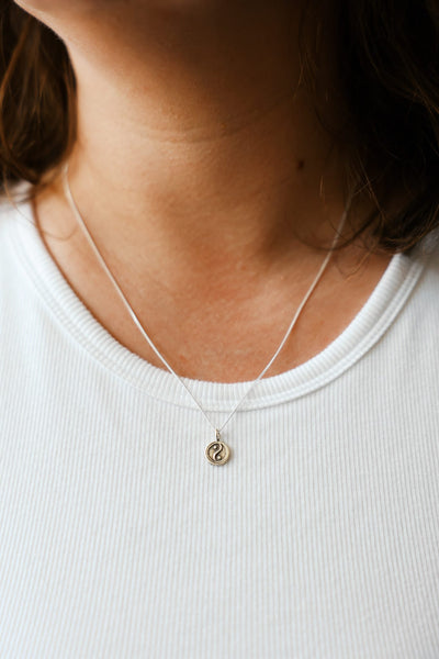 Necklaces Yin-Yang Balance Necklace Everyday Symbol Necklace JN860.yinyang