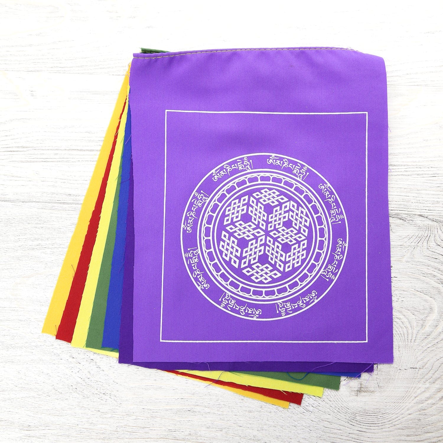 Sentimental Flag Endless Knot Sacred Geometry Prayer Flags - DharmaShop