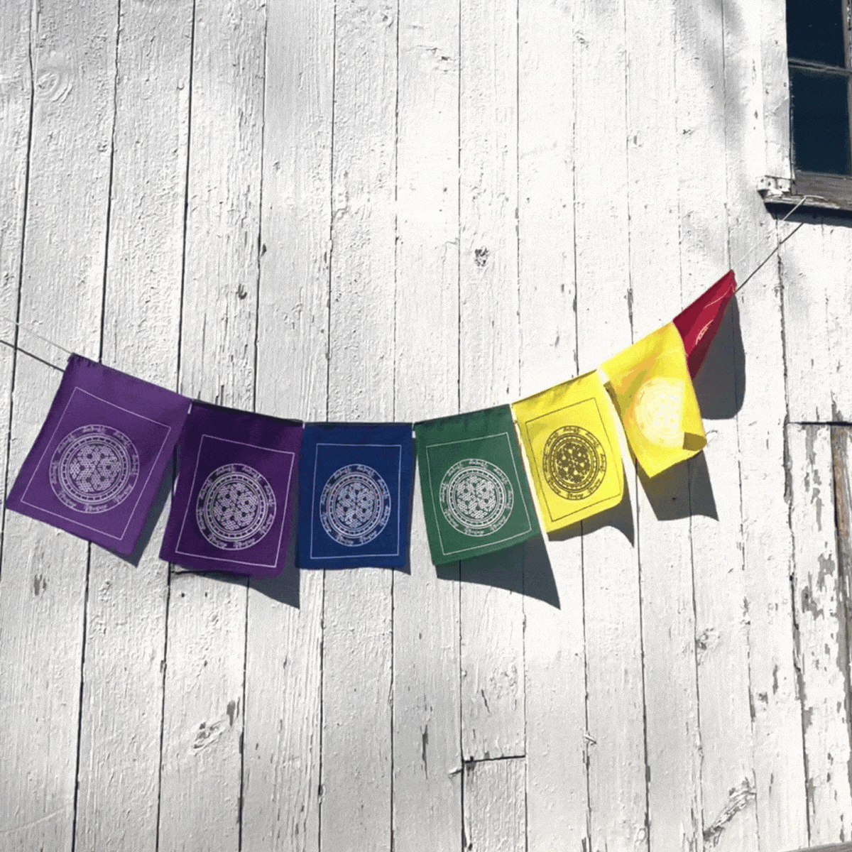 Sentimental Flag Endless Knot Sacred Geometry Prayer Flags - DharmaShop