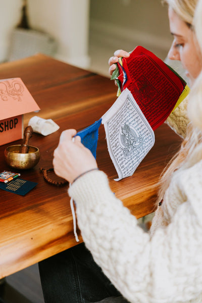 Prayer Flags Traditional Prayer Flags Set of 10 pf069