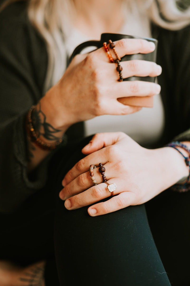 Wrist Malas Buddhist Affirmations Rings