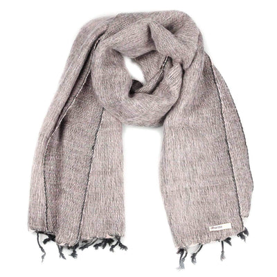 Scarves Gray & Pink Burnt Orange Himalayan Scarf FB300-4