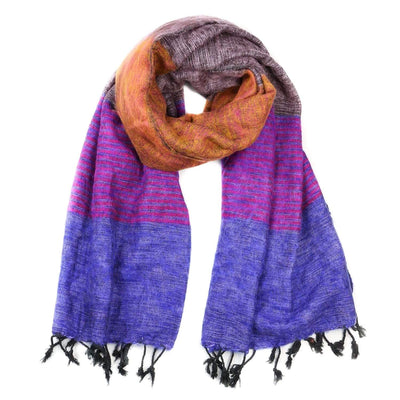 Scarves Multicolor Burnt Orange Himalayan Scarf FB187-3
