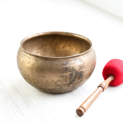 Singing Bowls Antique Tantric Buddha Singing Bowl - Heart Chakra 364Hz oldbowl444