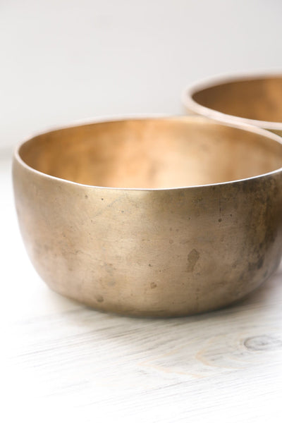 Singing Bowls Antique Thado Singing Bowl Set of 3 - Grounding & Calming oldbowl659