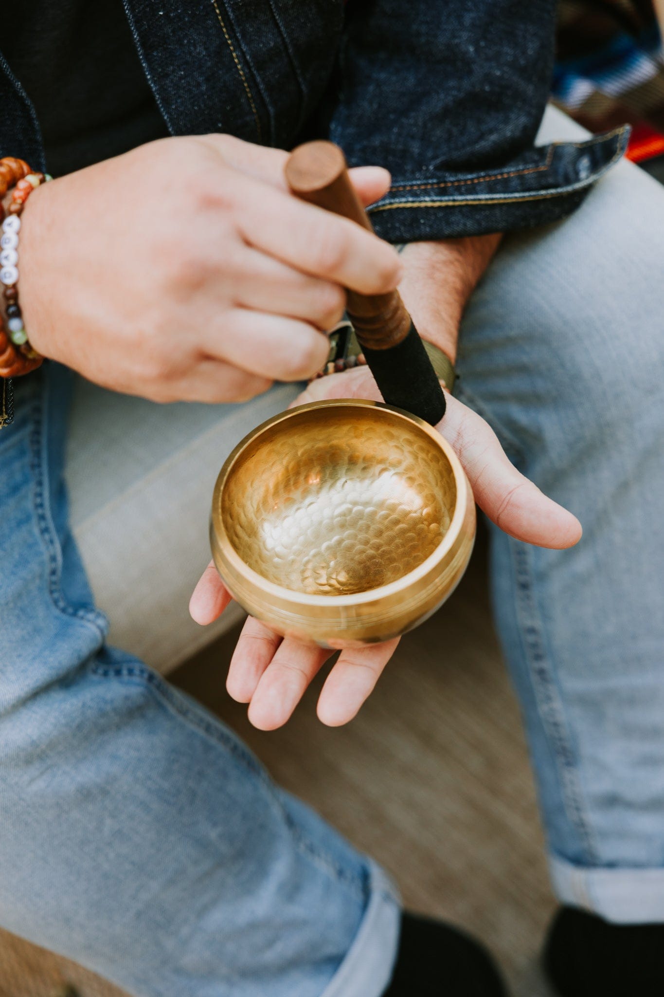 Singing Bowls Authentic Hand-Hammered Tibetan Singing Bowl Set