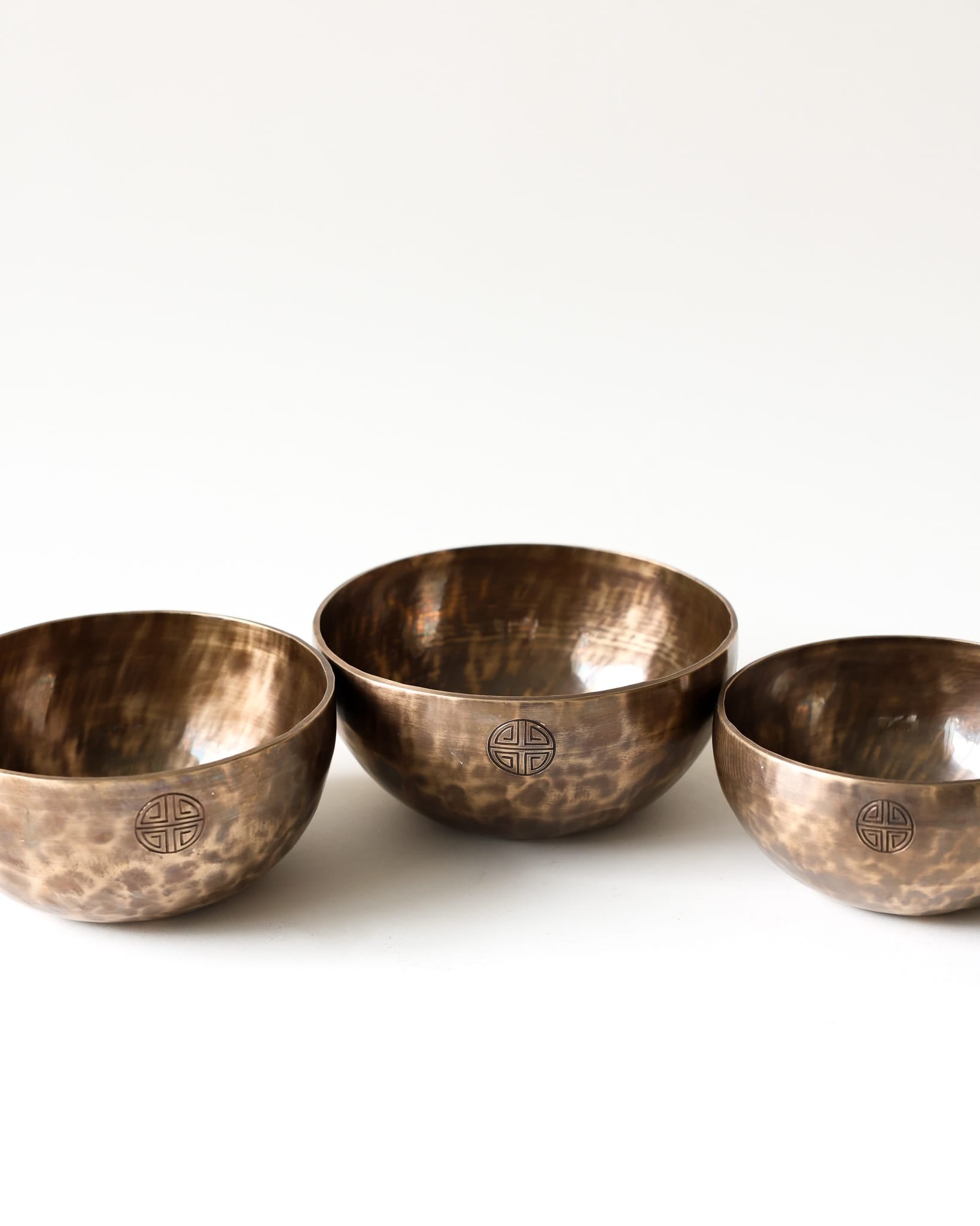 Singing Bowls Fire Horse Moon Bowl Set of 3 - Intention & Action moonbowl1081