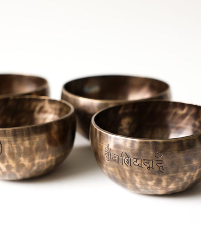 Singing Bowls Fire Horse Moon Bowl Set of 4 - Harmony & Wholeness moonbowl1088