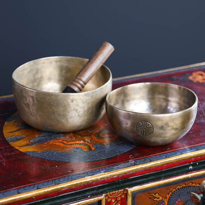 Singing Bowls Full Moon & Tibetan Antique Singing Bowl Set SB215