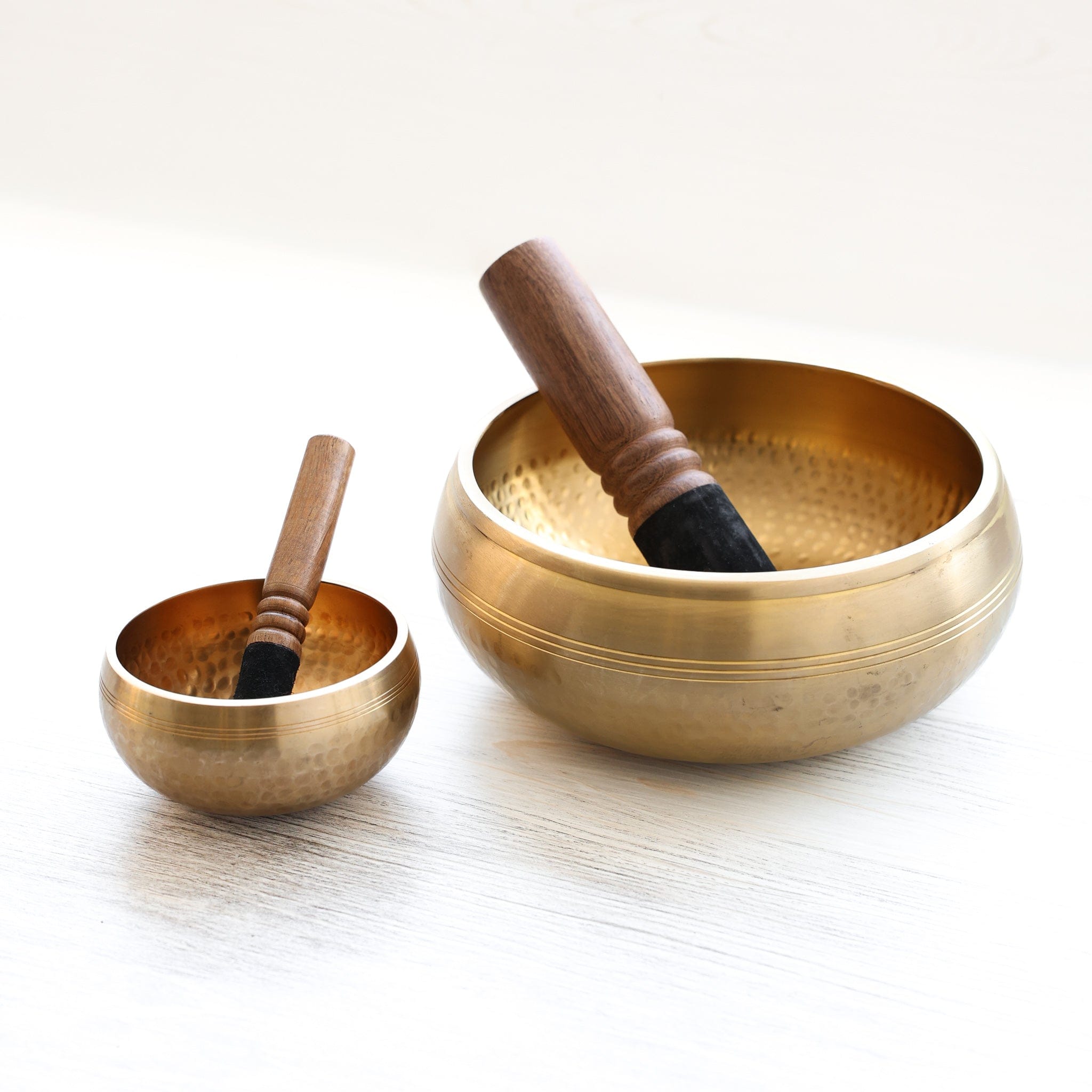 Singing Bowls Hand-Hammered Tibetan Bowl Pairing SB231