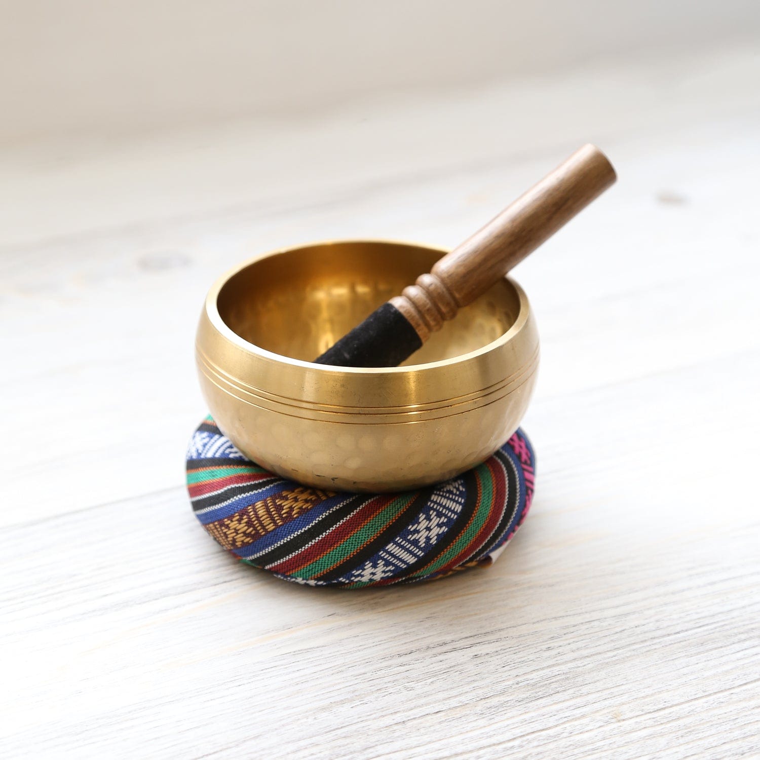 Handmade Copper Tibetan Singing Bowl Brass Figurines Vintage For