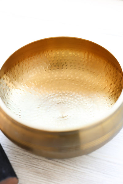 Singing Bowls Large Hand Hammered Tibetan Bowl Set