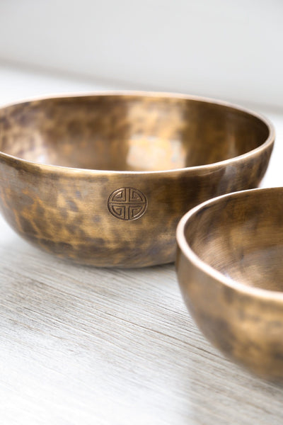 Singing Bowls Lunar Bloom Moon Bowl Set of 3 - Breathe & Balance moonbowl978