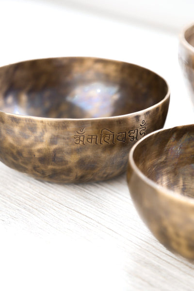 Singing Bowls Lunar Bloom Moon Bowl Set of 3 - Grounding & Calming moonbowl977