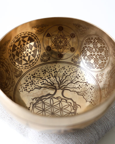 Singing Bowls Sacred Geometry Singing Bowl SB211