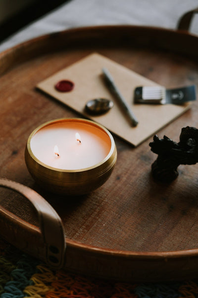 Singing Bowls Singing Bowl Candle - Sandalwood & Amber home021