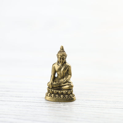 Statues Brass Mini Meditating Buddha Statue ST187