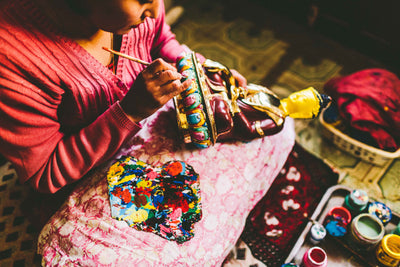 Statues Hand Painted Green Tara Statue ST294