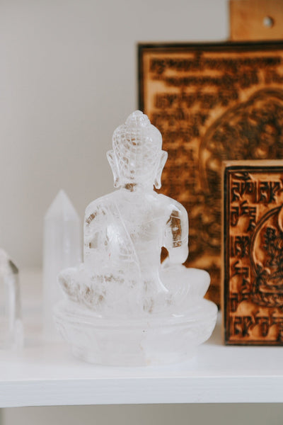 Statues Himalayan Crystal Medicine Buddha Healing Statue ST314