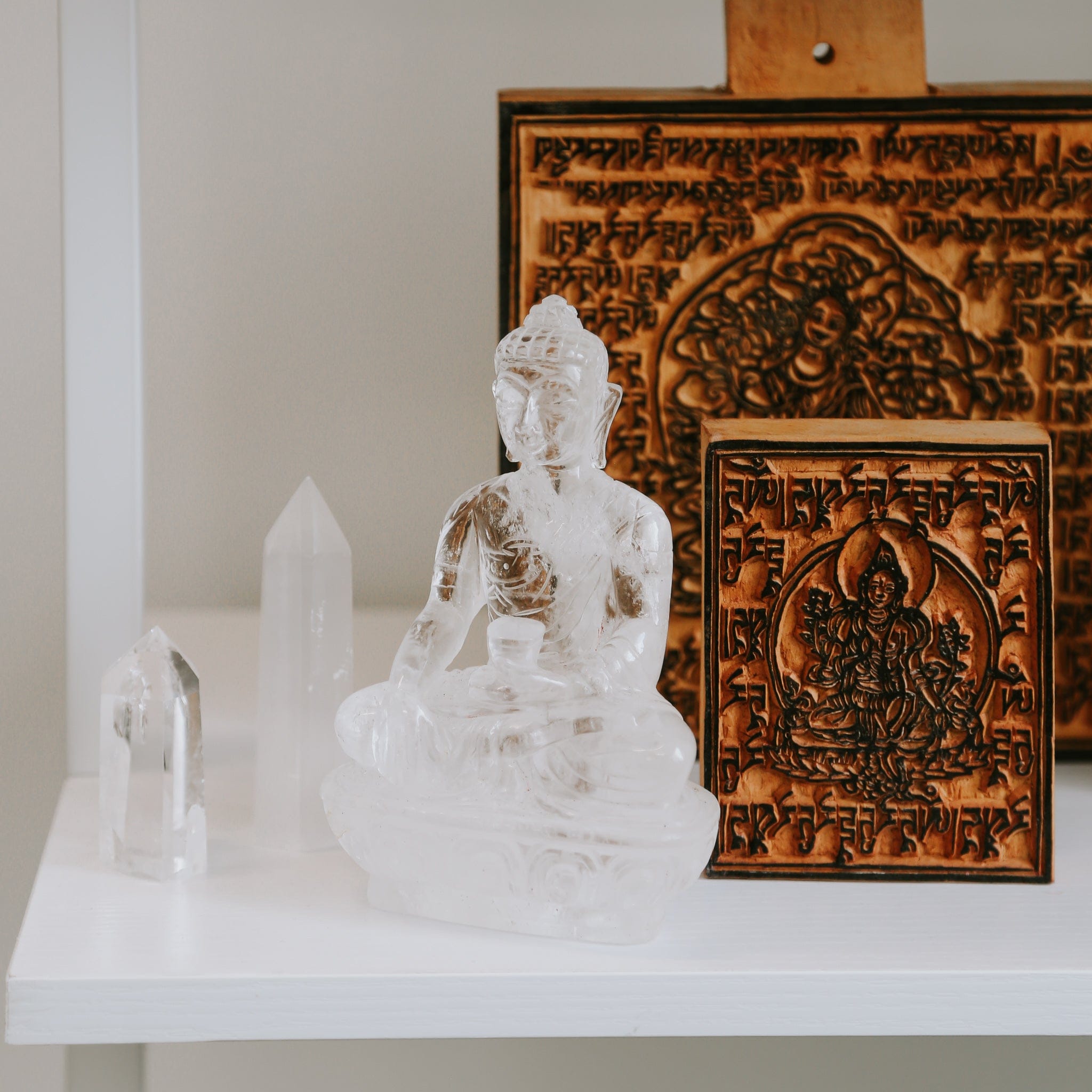 Statues Himalayan Crystal Medicine Buddha Healing Statue ST314