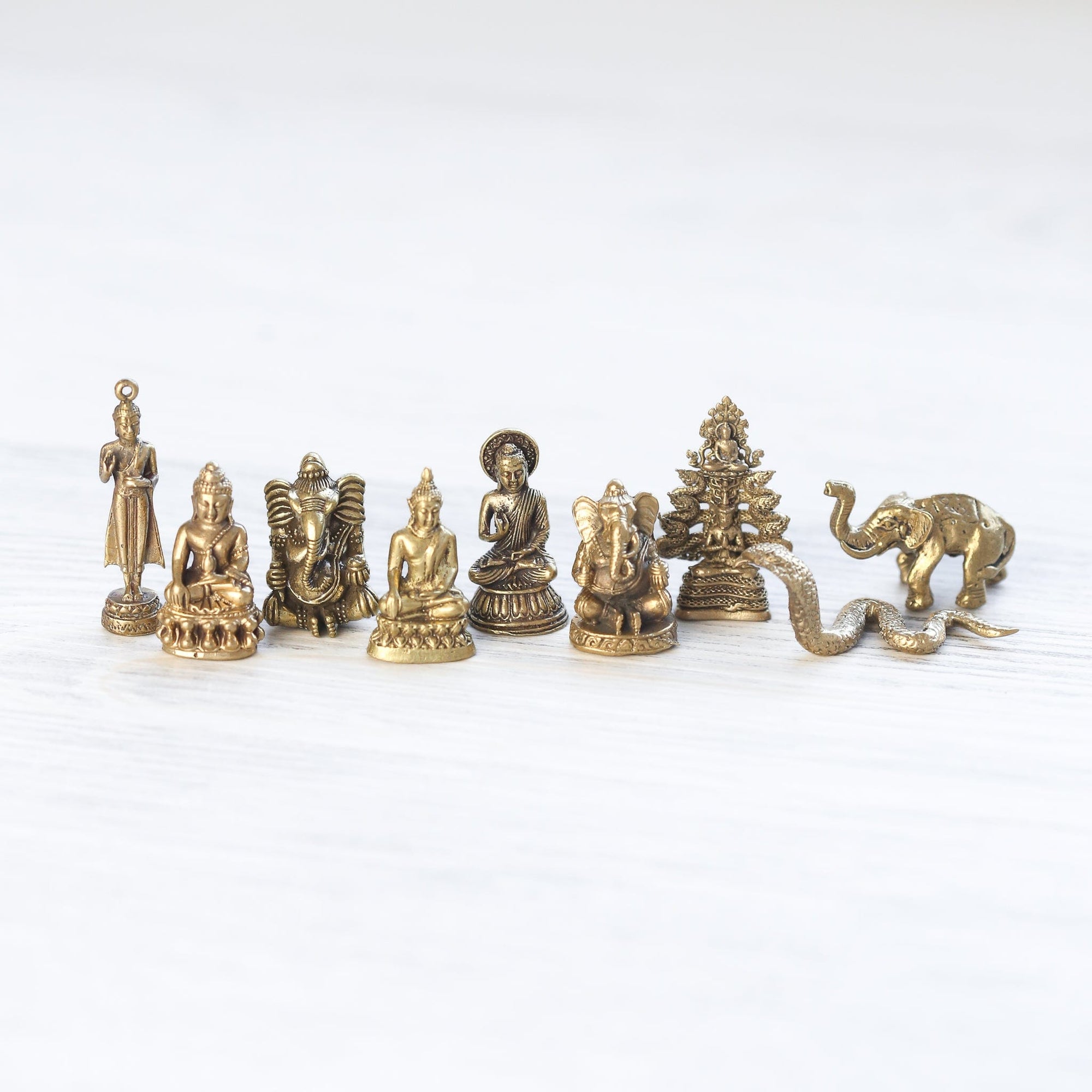 Mini Statues Mini Brass Statues Set - DharmaShop