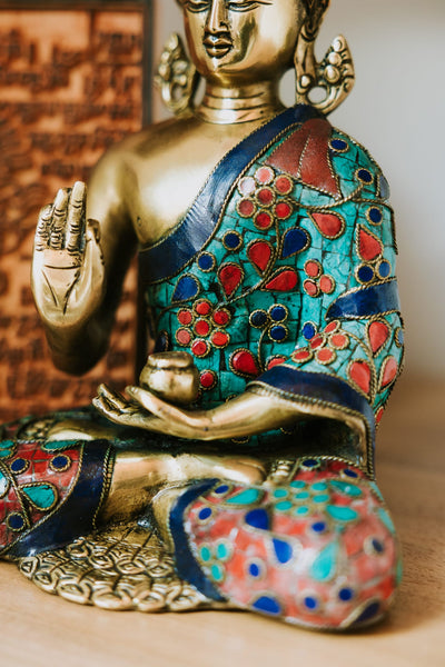 Statues Mosaic Masterpiece Teaching Buddha Statue ST320