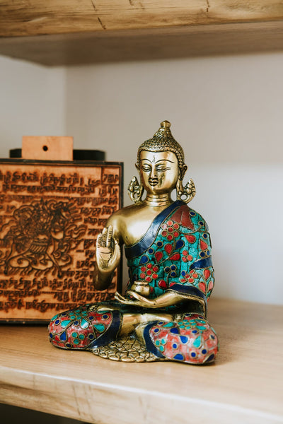 Statues Mosaic Masterpiece Teaching Buddha Statue ST320