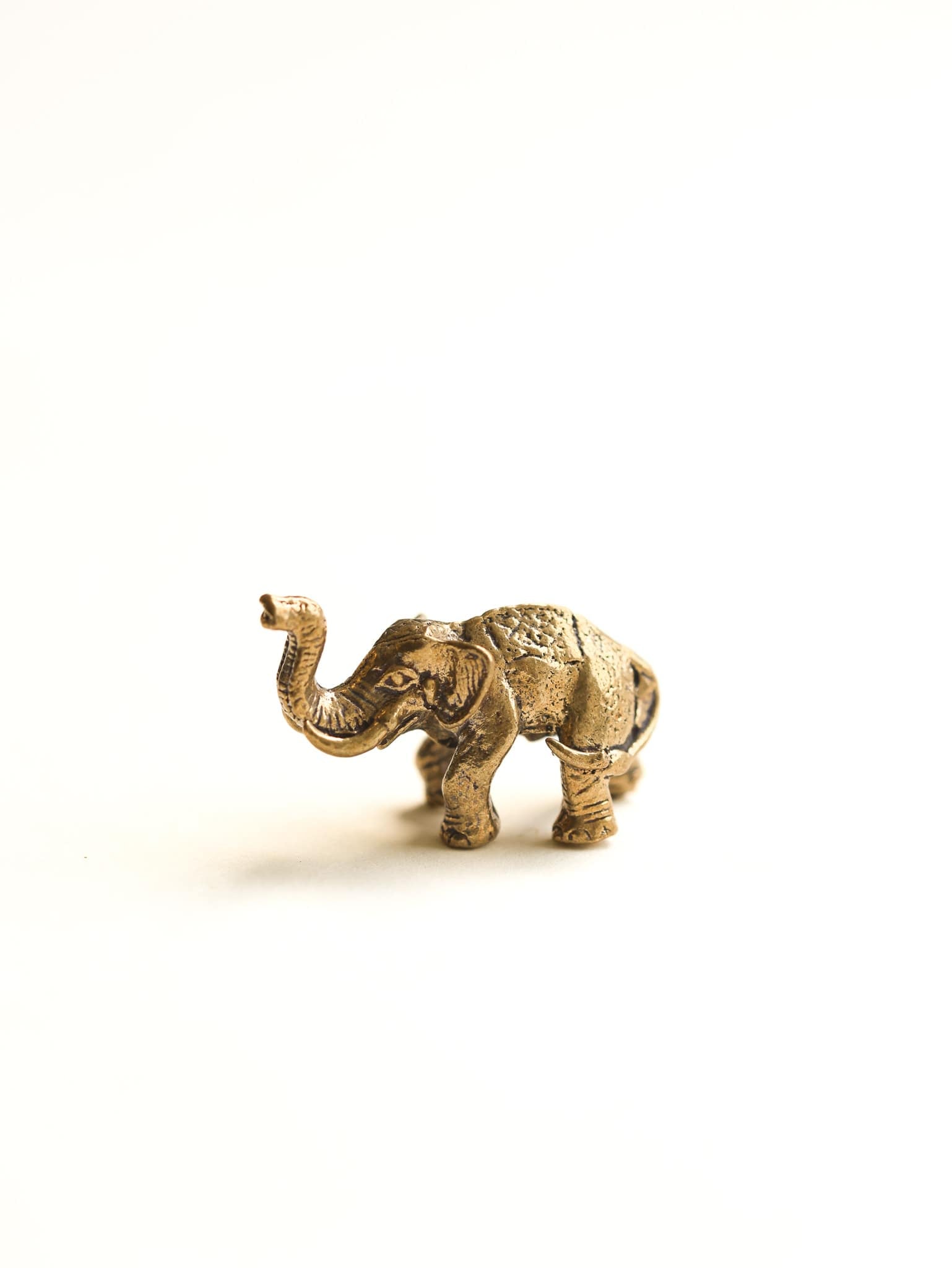 Statues Tiny Brass Elephant Statue ST184