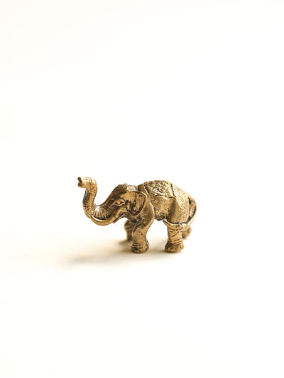 Statues Tiny Brass Elephant Statue ST184