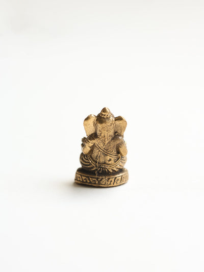 Statues Tiny Brass Ganesh Statue ST226