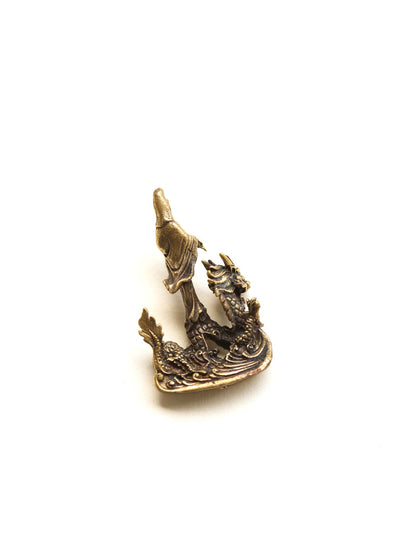 Statues Tiny Brass Guanyin Statue ST310