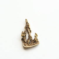 Statues Tiny Brass Guanyin Statue ST310