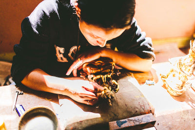 Statues White Tara Gold Plated Statue ST264