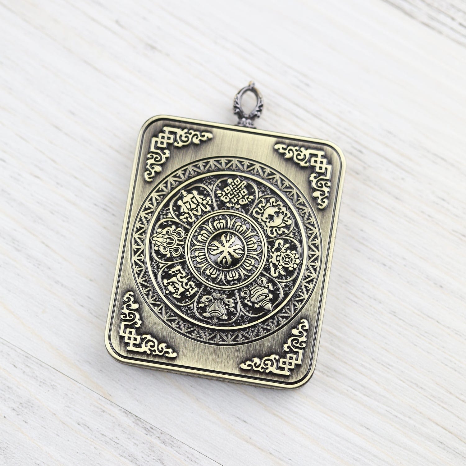 Thangkas Mini Thangka Amulet - Avalokiteshvara Compassion TH214