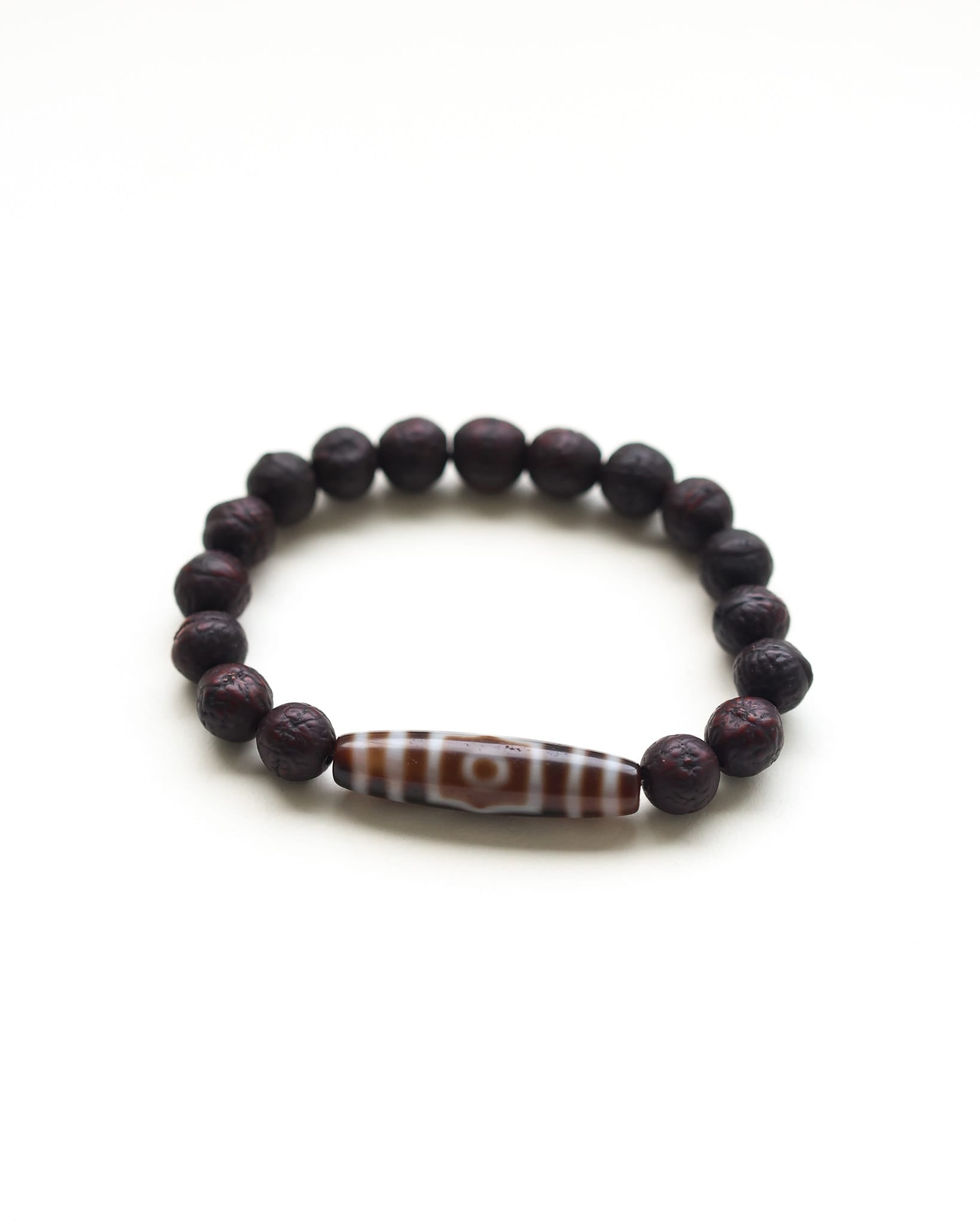 Wrist Malas 3-Eye Dzi Antique Bodhi Dzi Bracelet WM581.three
