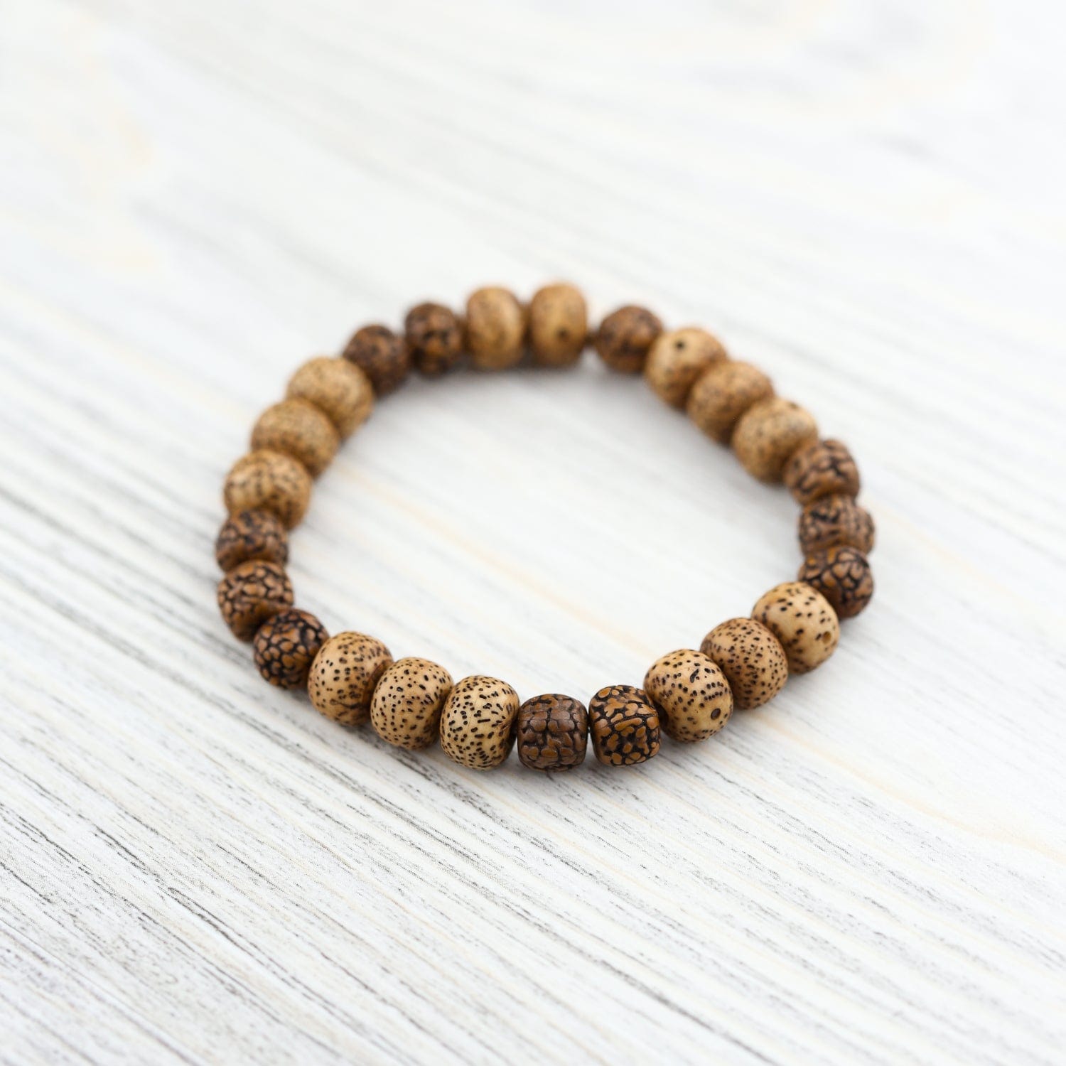 Wrist Malas Anchor & Bloom - Lotus & Rudraksha Bracelet