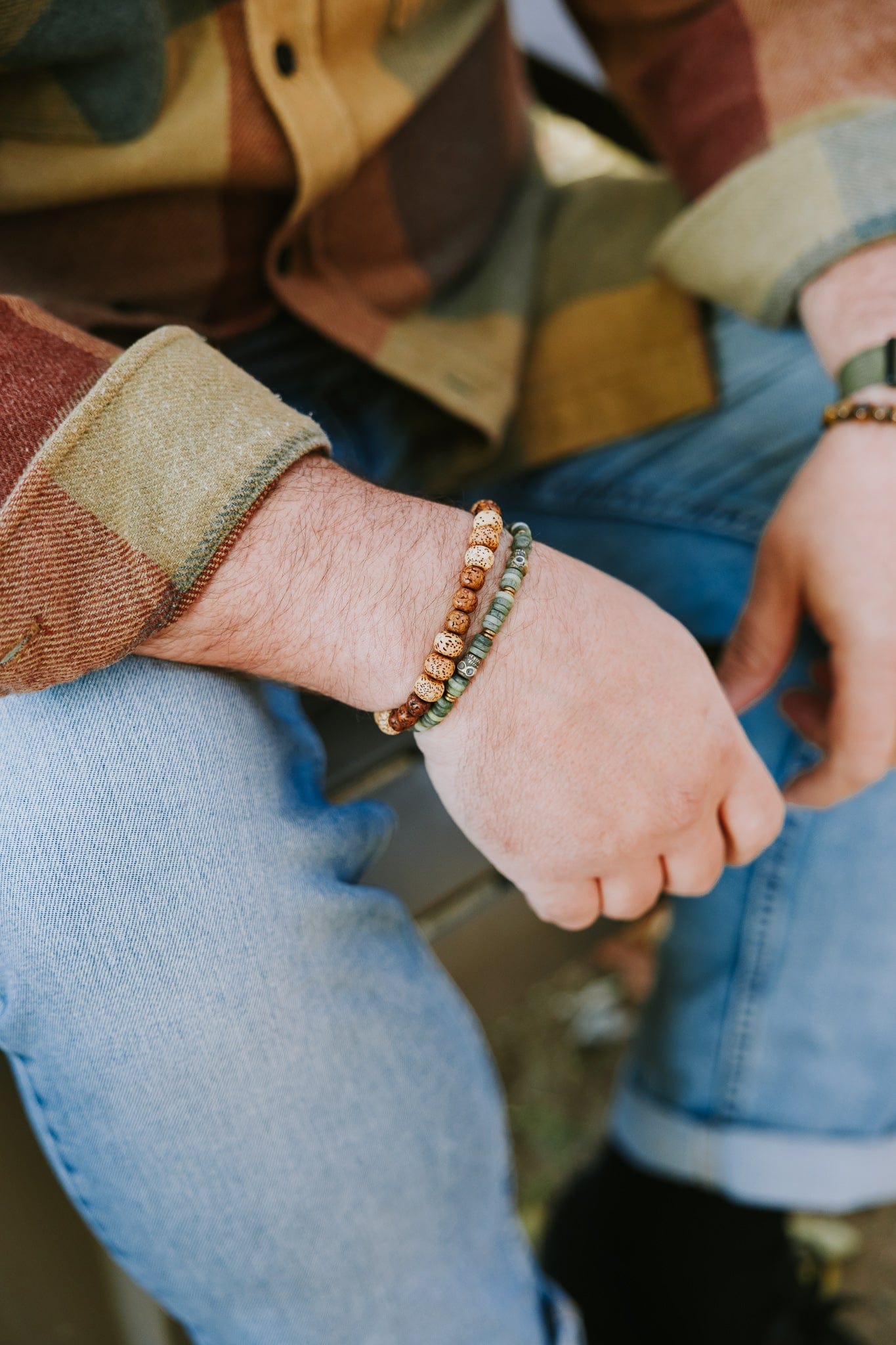 Wrist Malas Anchor & Bloom - Lotus & Rudraksha Bracelet