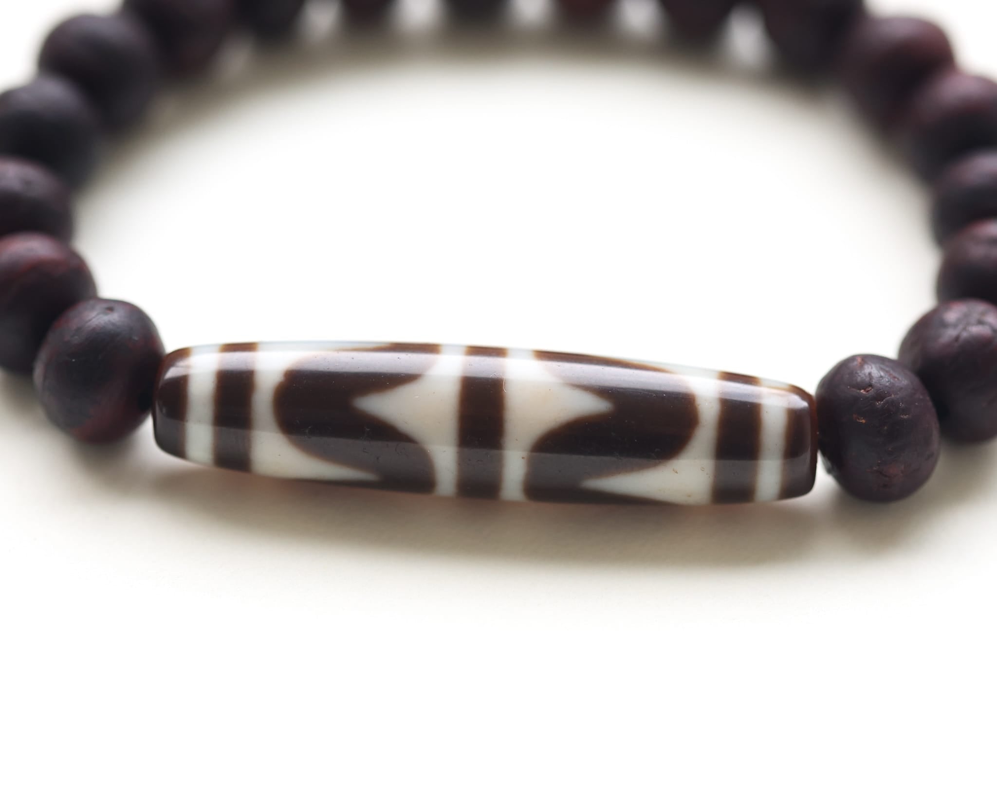 Wrist Malas Antique Bodhi Dzi Bracelet