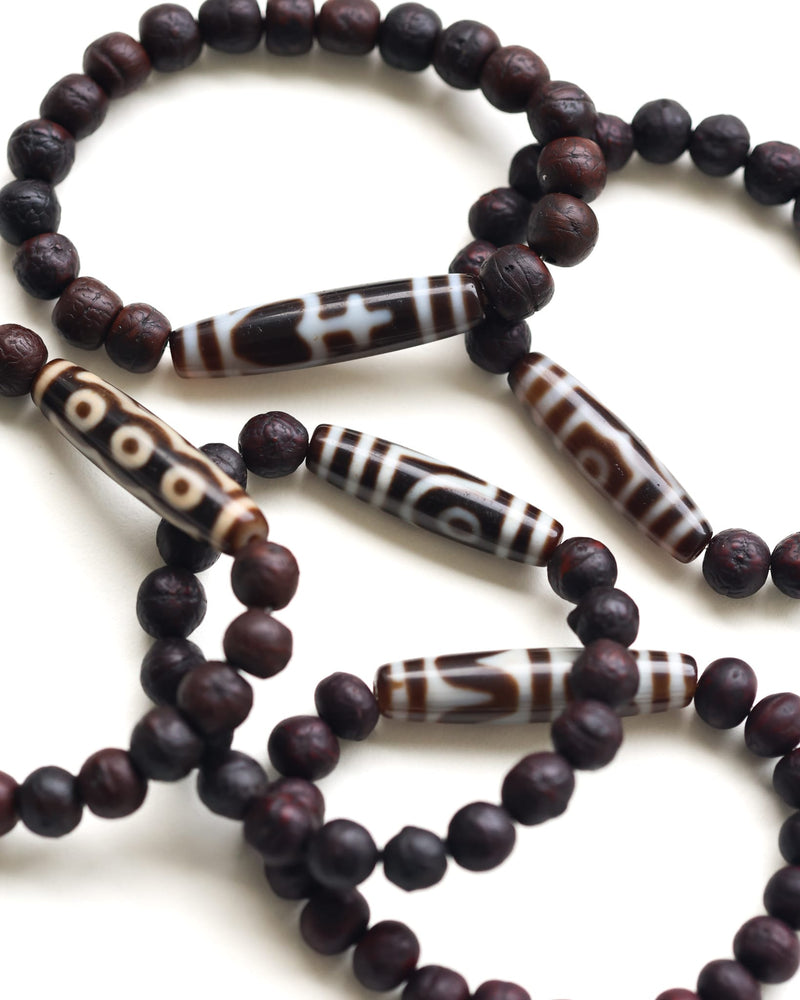 Wrist Malas 5-Eye Dzi Antique Bodhi Dzi Bracelet WM581.five