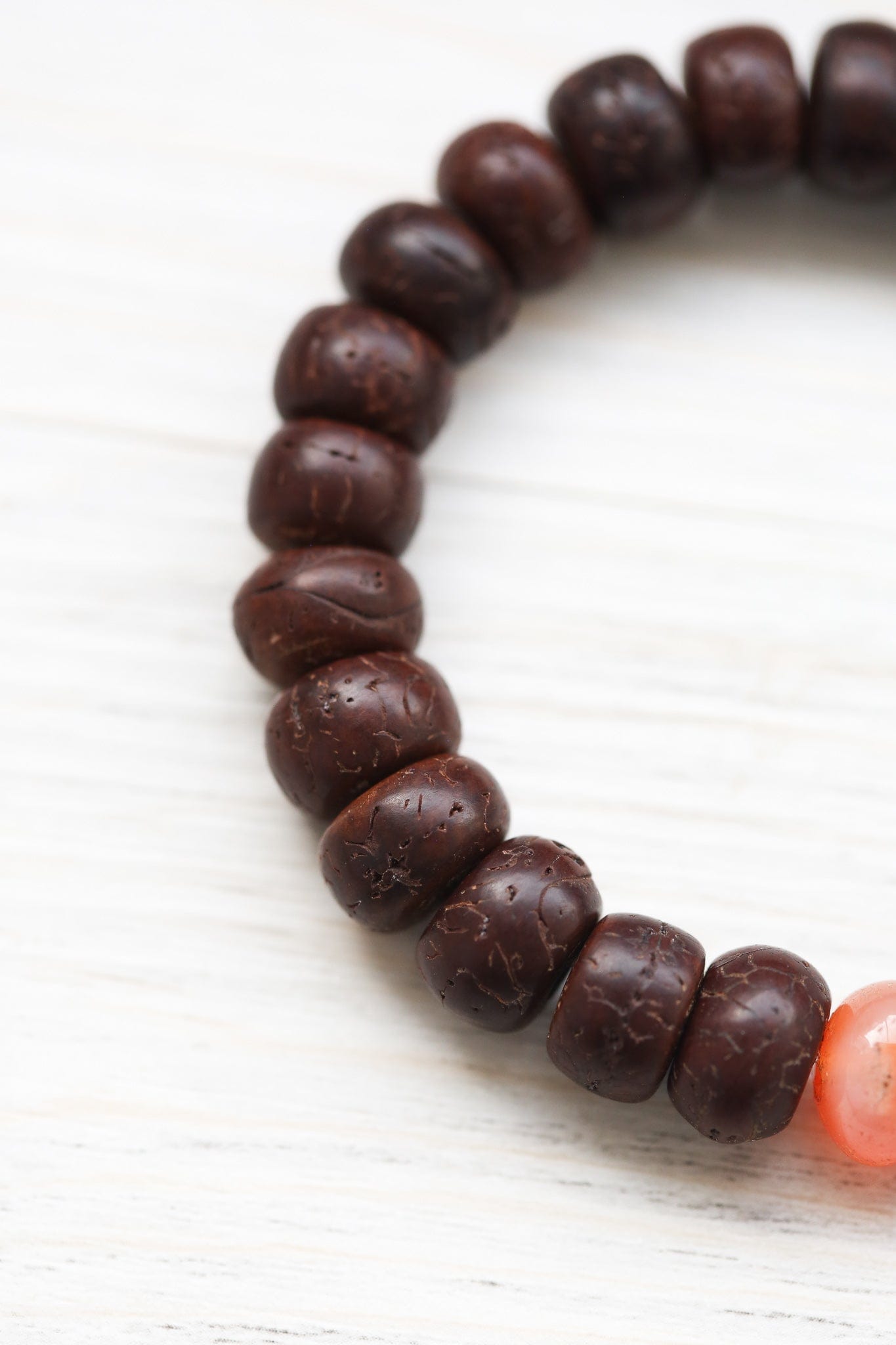 Wrist Malas Blood Moon Bodhi Seed & Carnelian Wrist Mala WM400