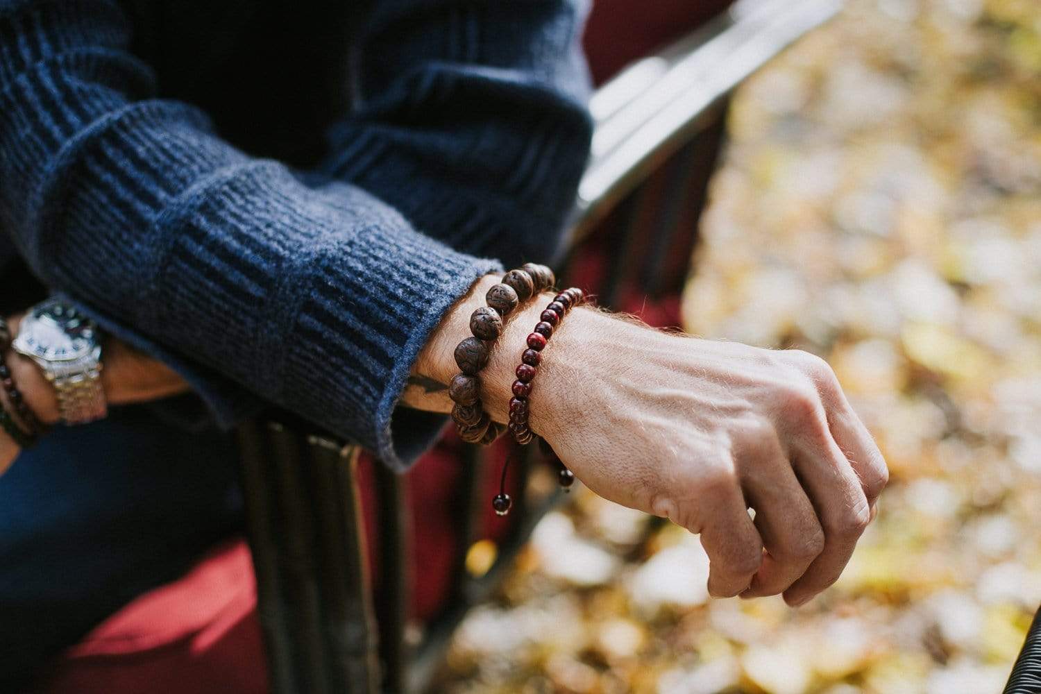 Wrist Malas Calming Thai Rosewood Wrist Mala