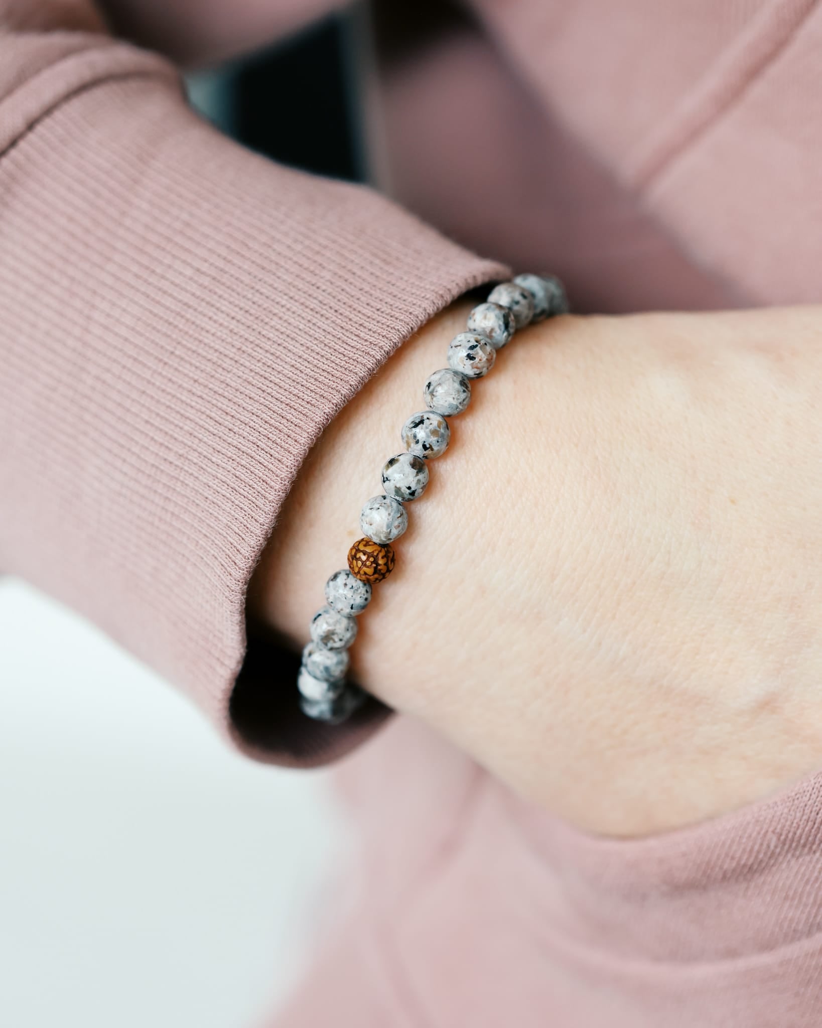Wrist Malas Hidden Light Yooperlite Bracelet