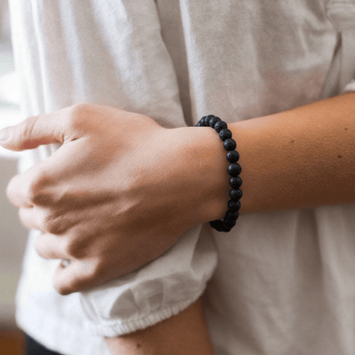 Wrist Malas Lava Rock Aromatherapy Wrist Mala WM498