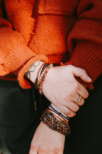 Wrist Malas Matte Riverstone Everyday™ Mala Bracelet