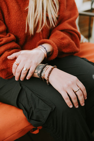 Wrist Malas Matte Riverstone Everyday™ Mala Bracelet