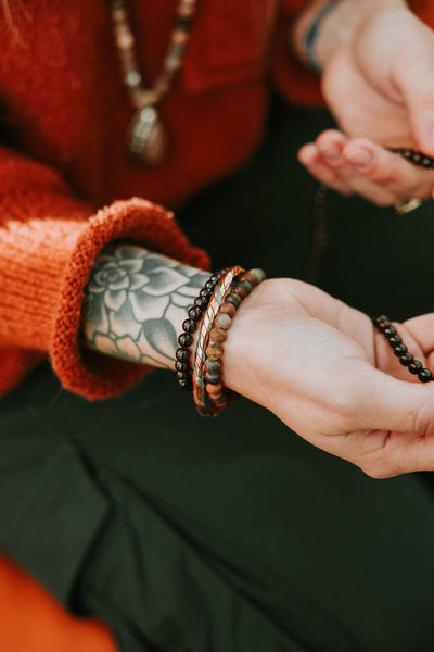 Wrist Malas Matte Riverstone Everyday™ Mala Bracelet