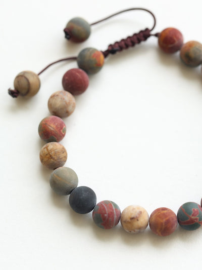 Wrist Malas Matte Riverstone Wrist Mala