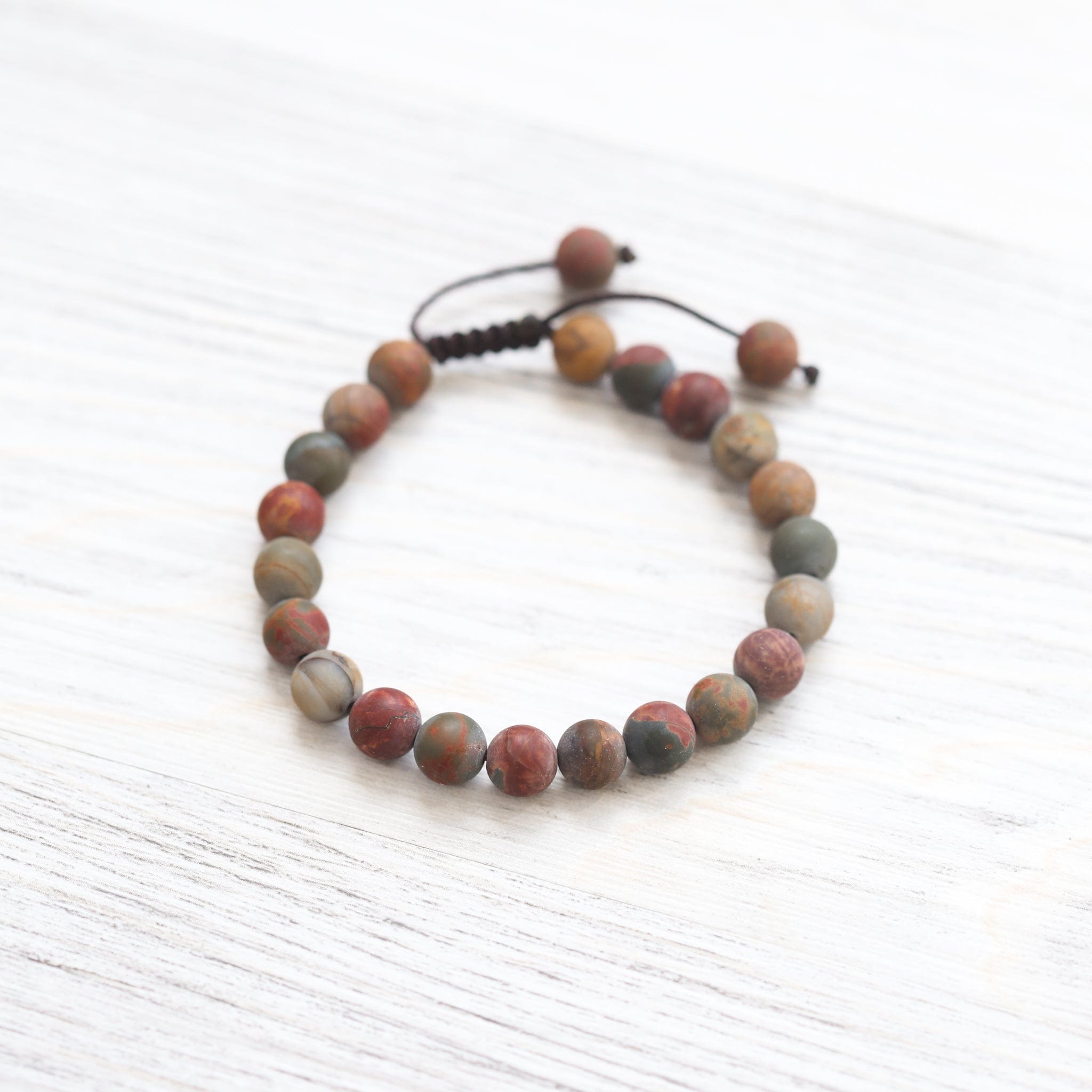 Wrist Malas Matte Riverstone Wrist Mala